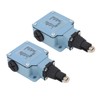 2Pcs Momentary Limit Switch Roller Plunger Micro Limit Travel Switch