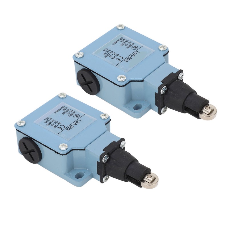 2Pcs Momentary Limit Switch Roller Plunger Micro Limit Travel Switch