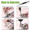 Bestgle Automatic Center Punch, Heavy Duty Steel Spring Locator Hole