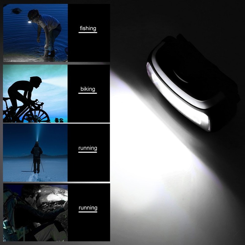 Waterproof Head Lamp Light Flashlight Headlight Outdoor Cycling Camping Fishing