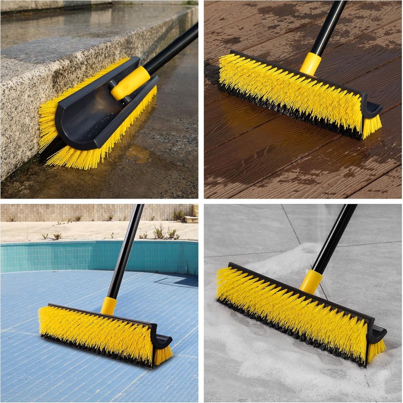 Yocada Double-Sided Floor Scrub Brush Triangle Brush Corner Crevice Cleaning
