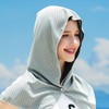 Hooded Cool Towel for Sports, Leisure, Jogging, Hiking, Diving, Construction Work - UV Protection, Cooling Mesh Structure Hooded Cool Towel Pink 2ea