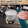 DECOHS 120 Pcs Disposable Engine Oil Funnels- Paper Funnels for