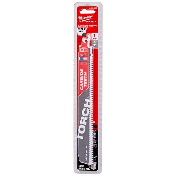 MILWAUKEE ELEC Tool 48-00-5202 9" 7TPI Torch Sawzall Reciprocating Saw