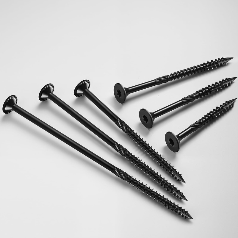 BNUOK Deck Screws #14 x 3-1/2 inch, (184pcs) 5lb Heavy