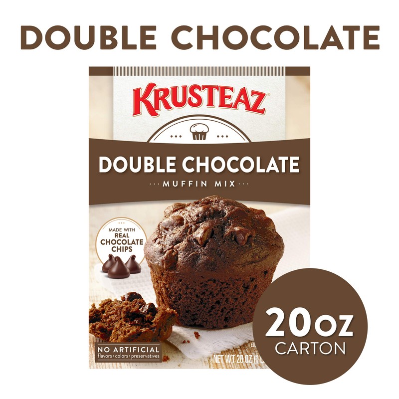 Krusteaz Double Chocolate Muffin Mix, 20-Ounces