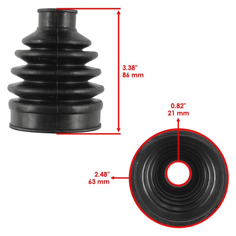 Caltric Front Axle Outer CV Boot Kit For Honda Foreman