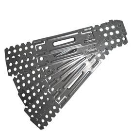 HAFD Drywall Brackets 75mm / 200mm Total Length, Pre-Galvanised Steel for Plasterboard Dry Lining Systems Walls, Pack of 25