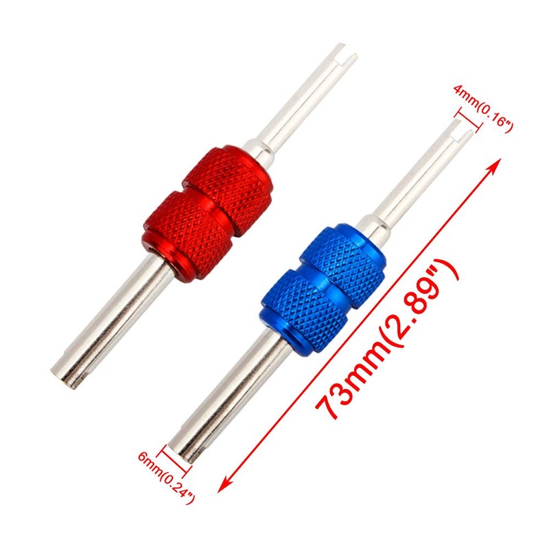 Senzeal 2pcs Car Tire Valve Stem Core Remover Tool Installer