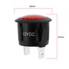 EMSea 4PCS Red LED Warning Light DC 12V 2 Pin