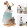 Victorian Girl Resin Ornament Exquisite Cute Stable Desktop Resin Handicraft