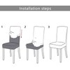 NORTHERN BROTHERS Dining Chair Covers Set of 6, Removable Washable