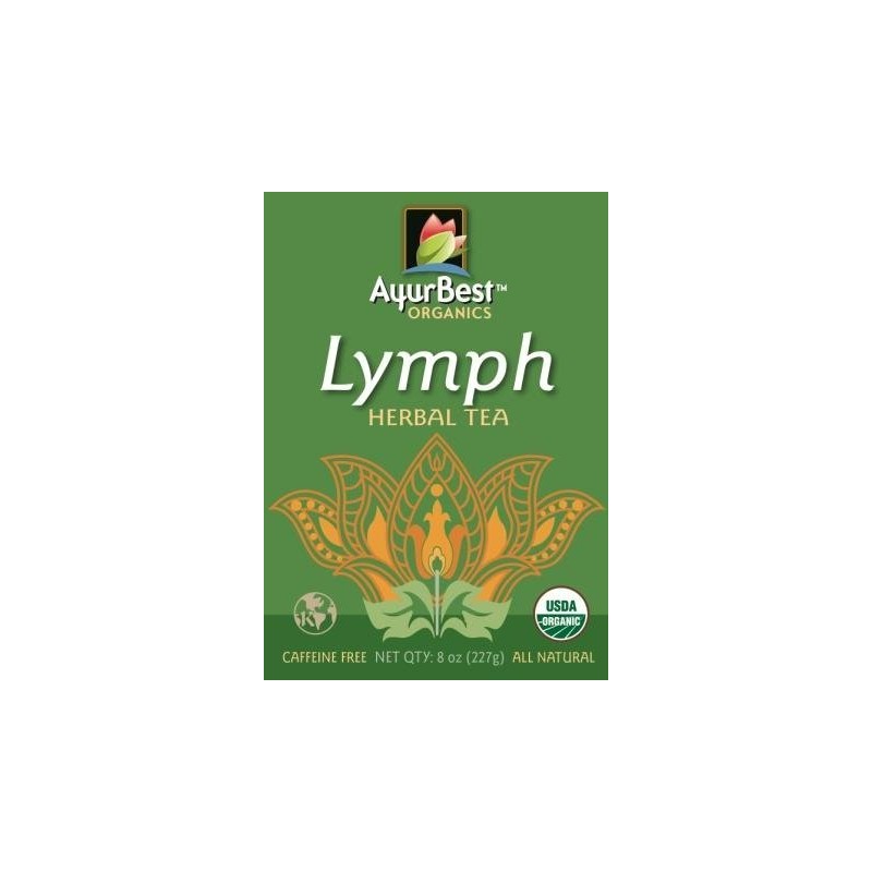 AyurBest Lymph Herbal Tea USDA Certified Organic, Net Wt. 8