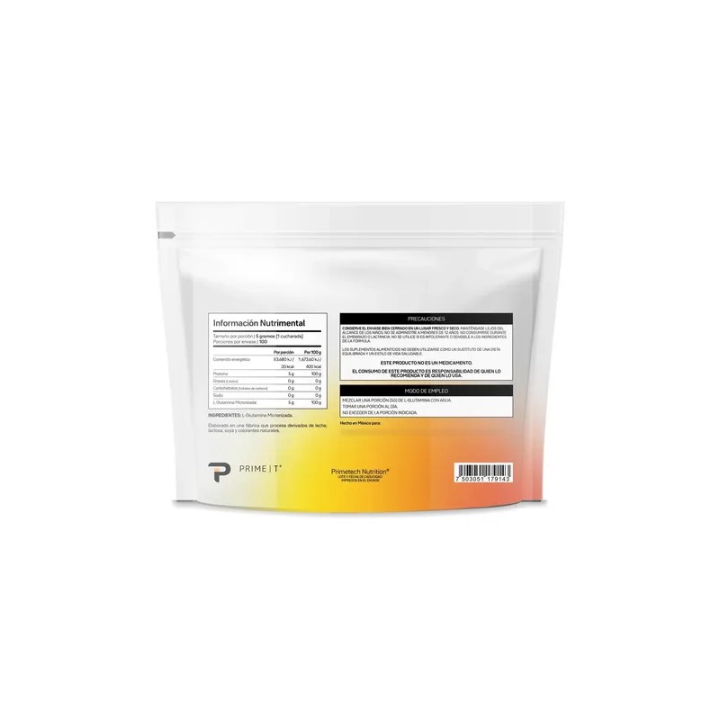 Suplemento en polvo Primetech Nutrition Deporte L-Glutamina de L-Glutamina Primetech