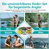 Angeln Köder Set mit Köderbox für Hecht,Zander,Forelle,Barsch,Angelzubehör - Gemischt Kunstköder,Gummifische,Spinner,VIB,Oberflächenköder,Popper,jigheads