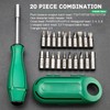 20-in-1 Screwdriver Set, Robust and Easy to Use, Multibit Screwdriver,