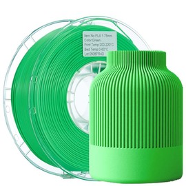 PLA 3D Printer Filament 1.75mm ±0.03mm 2.2lbs - Basic Colors | High Precision Smooth Flow, Eco-Friendly + Universal Printer Compatible:_Grey