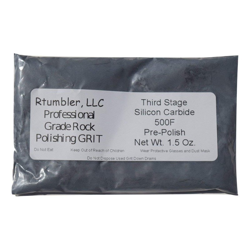 Rock Tumbler Grit for 3 Pound Tumbler by RTumbler Professional