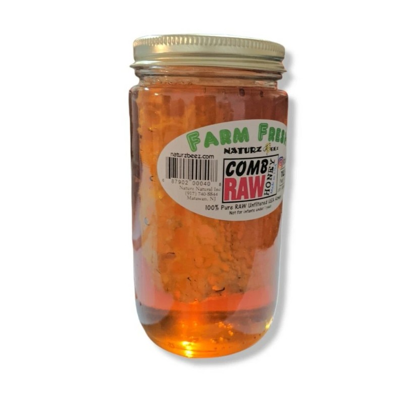 NATURZ BEEZ RAW HONEY COMB 1LB RAW HONEY 1LB 2-PACK