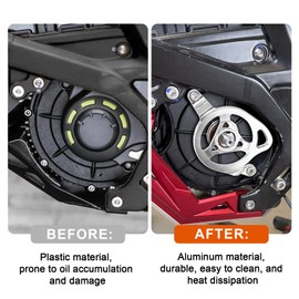 PSLER Motor Cover Engine Case for Sur Ron Light Bee X/S X260 X160, Silver