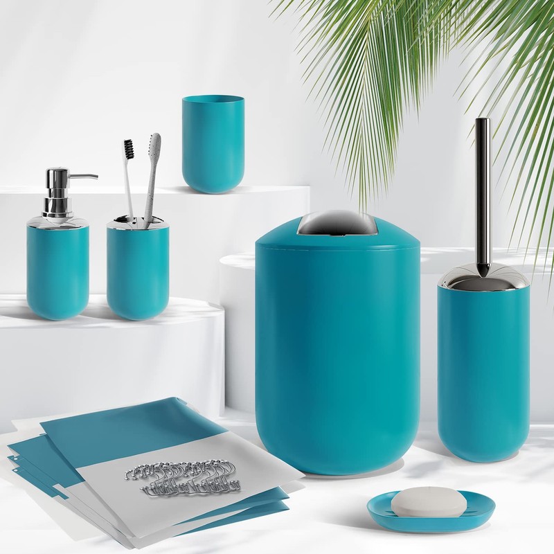 Nestl Bathroom Set - Teal Bathroom Accessories Set, 20PC Bathroom