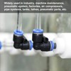 M METERXITY 5 Pack Elbow Pneumatic Air Push Quick Connect
