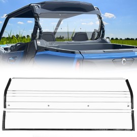 StarknightMT 2021+ Commander Rear Windshield, Commander Back Window Windscreen Compatible with 2021 2022 2023 2024 Can Am Commander& Commander Max 700 1000R Heavy Duty Clear