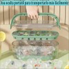 Molde de Cubitos de Hielo con Tapa, 26 Redondos +