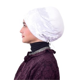 Mu Lan Prime Volumizer | Anti-Slip Non-Slip | Hijab Scarf Shawl Bun Shaper | Cotton Velvet Under Scarf (White)