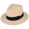 Unisex Paper Straw Crushable Foldable Summer Panama Fedora HAT with