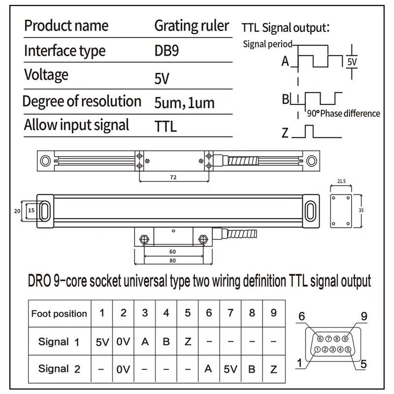DRO Digital Readout 2 Axis Screen DRO Readout Display Linear
