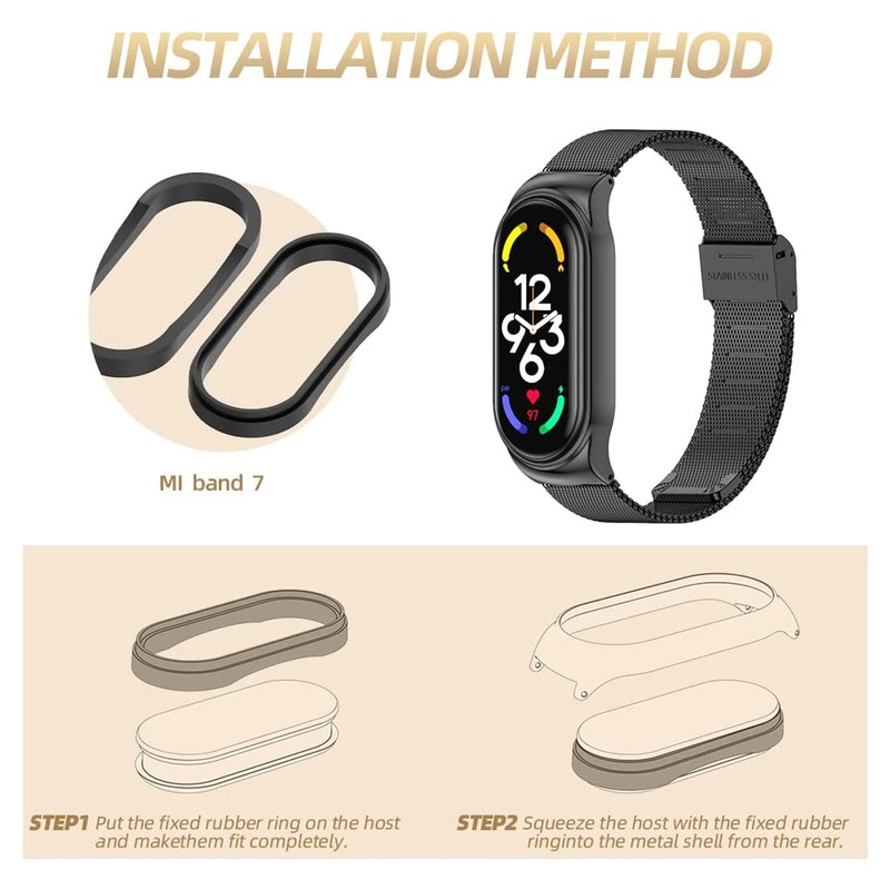 Stainless Steel Mesh Strap Fashionable Breathable Flexible Replacement Band Accessory