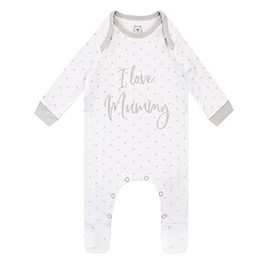 Harry Bear Baby Sleepsuit I Love Mummy White 9-12 Months