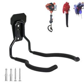 Falezern Brush Cutter Holder, 1 Piece Wall Mount for Lawn Trimmer, Wall Holder for Brush Cutters, Wall Mount for Garden Tools, Metal Lawn Trimmer Hanger for Garage Trimmer, Garden Tools