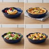 Peohud 6 Pack Ceramic Mini Pie Pans, 6 Inch Small