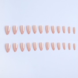 BHIDENAW Press On Nails Short False Nails Fake Nails Kit Includes 24 Nails Reusable Artificial Stick on Nails for Women (A1)