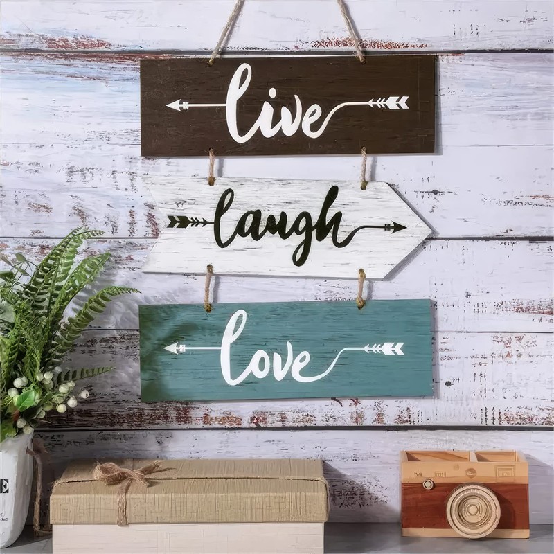 SOMEDA® Live Laugh Love Wall Sign Decoration