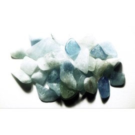 100cts ASSORTED SMALL TUMBLE POLISHED AQUAMARINE NIGERIA AFRICA