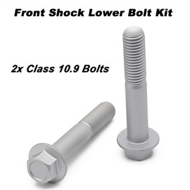 for 1997-2004 Dodge Dakota 4WD, 1998-2009 Dodge Durango, 2007-2009 Chrysler Aspen Front Shock Lower Bolt Kit - Class 10.9 Hardened Flange Bolts