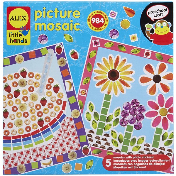 Alex Little Hands Picture Mosaic Kids Toddler Art and Craft Activity