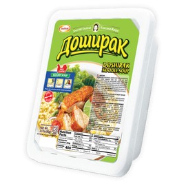 Doshirak Instant Noodle Soup (12 Pack) Mild/Chicken, 3.17 oz, 90g (Made in Russia)