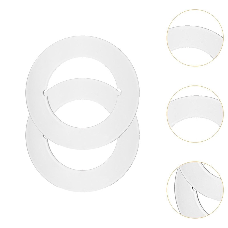 Qianly 2 Pieces Door Knob Plates Door Handle Hole Reinforcer