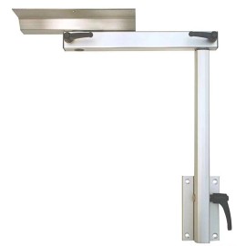 Regulable and Adjustable  Camper Table Leg with Swivelling Table Mounting System for RV/ Picnic Table for Travel TrailerSize: standard, Color: Silver