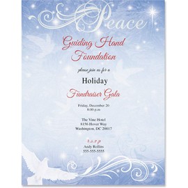 Paperdirect Peaceful Winter Elegance Christmas Holiday Theme Stationery, Border Paper, Letterhead 8.5 x 11, 100 sheets, Elegant Premium Writing Paper, Decorative Printer Paper