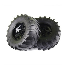 Building Blocks Technical Parts 2pcs TYRE Tractor Dia. 107X44 & Rim Dia 56 X 34 Compatible with Major Brand for Kids Boys Toy