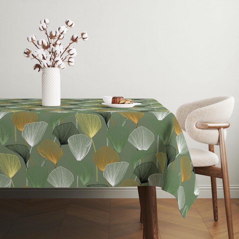 Martina Home Duero Green Oilcloth Tablecloth 260 x 140 cm