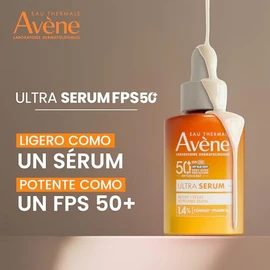 Avene Ultra Serum Protector Solar Facial FPS50+ Efecto Iluminador, 30ml