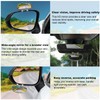 LivTee Clip on Blind Spot Mirror, HD Glass Frameless Convex