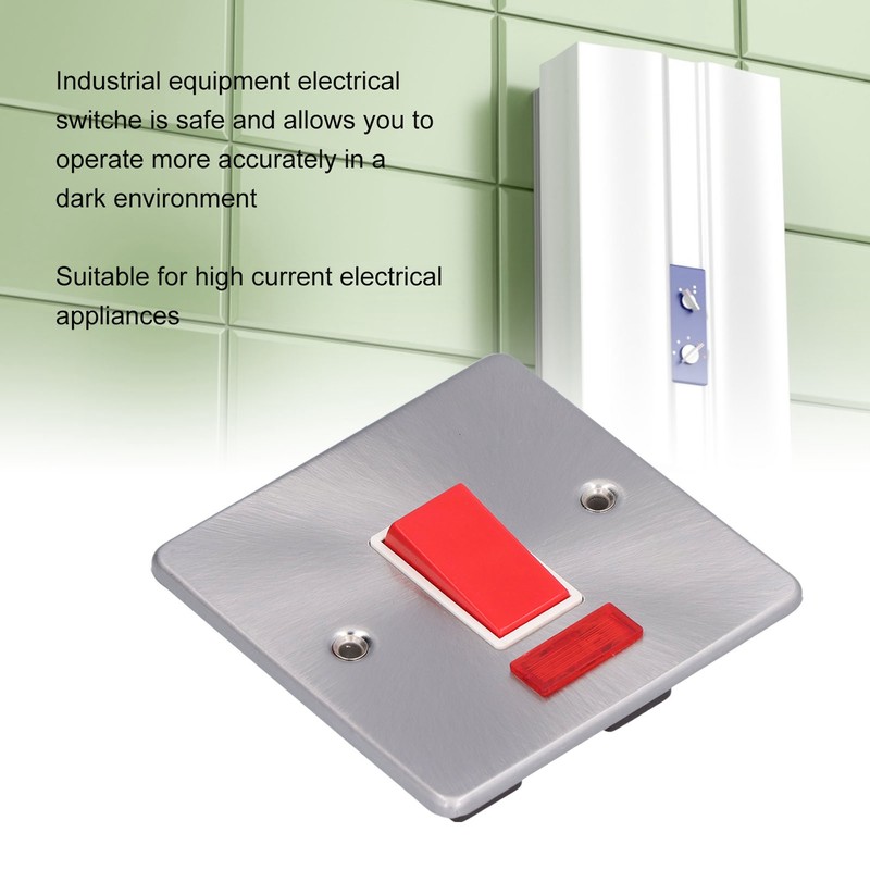 Wall Plate Switch Double Inlet Outlet 45A Air Conditioning Panel