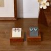 Oirlv Solid Wood Earring Stand Jewellery Display Stand Holder Microfibre
